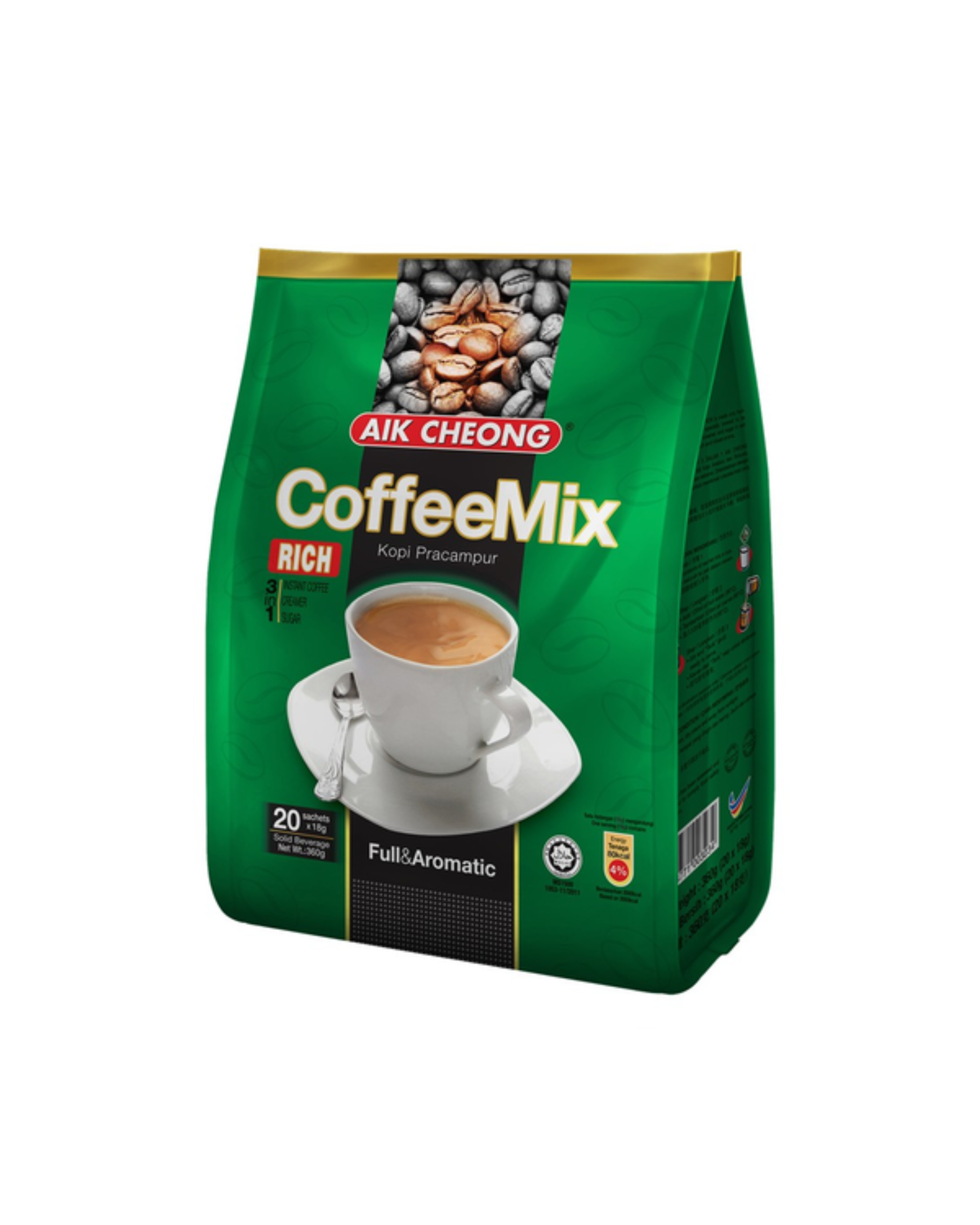 AIK CHEONG 3IN1 INST COFFEE RICH 18GX25S (-800G)