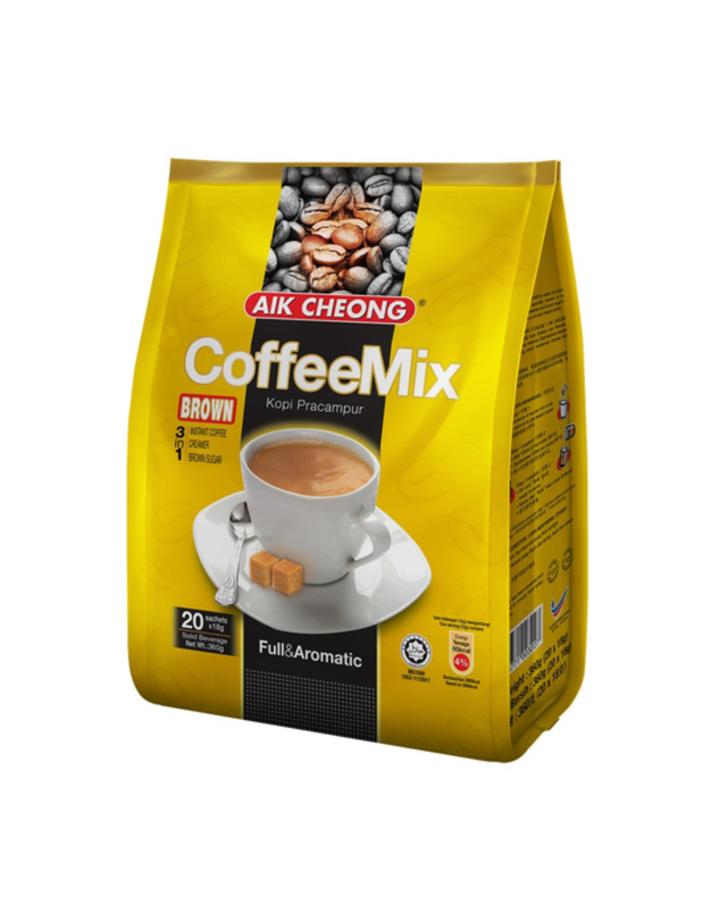 AIK CHEONG 3IN1 INSTANT COFFEE BROWN SUGAR 18GX25S (-800G)