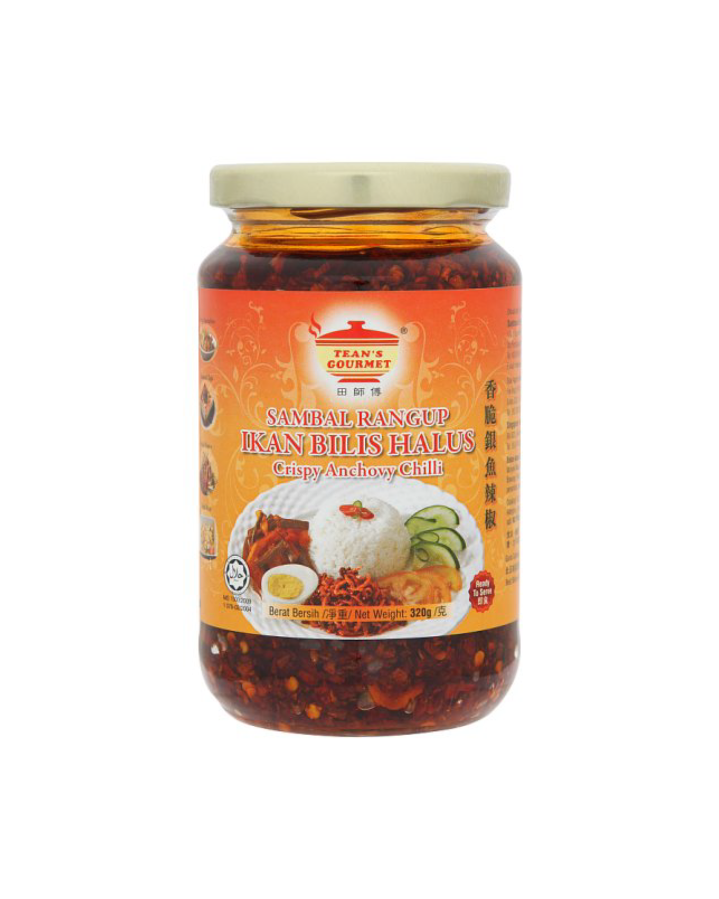 TEANS GOURMET CRISPY ANCHOVY CHILLY 320G (-500G)