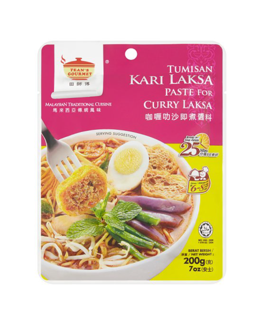 TEANS GOURMET CURRY LAKSA PASTE 200g (-300g)