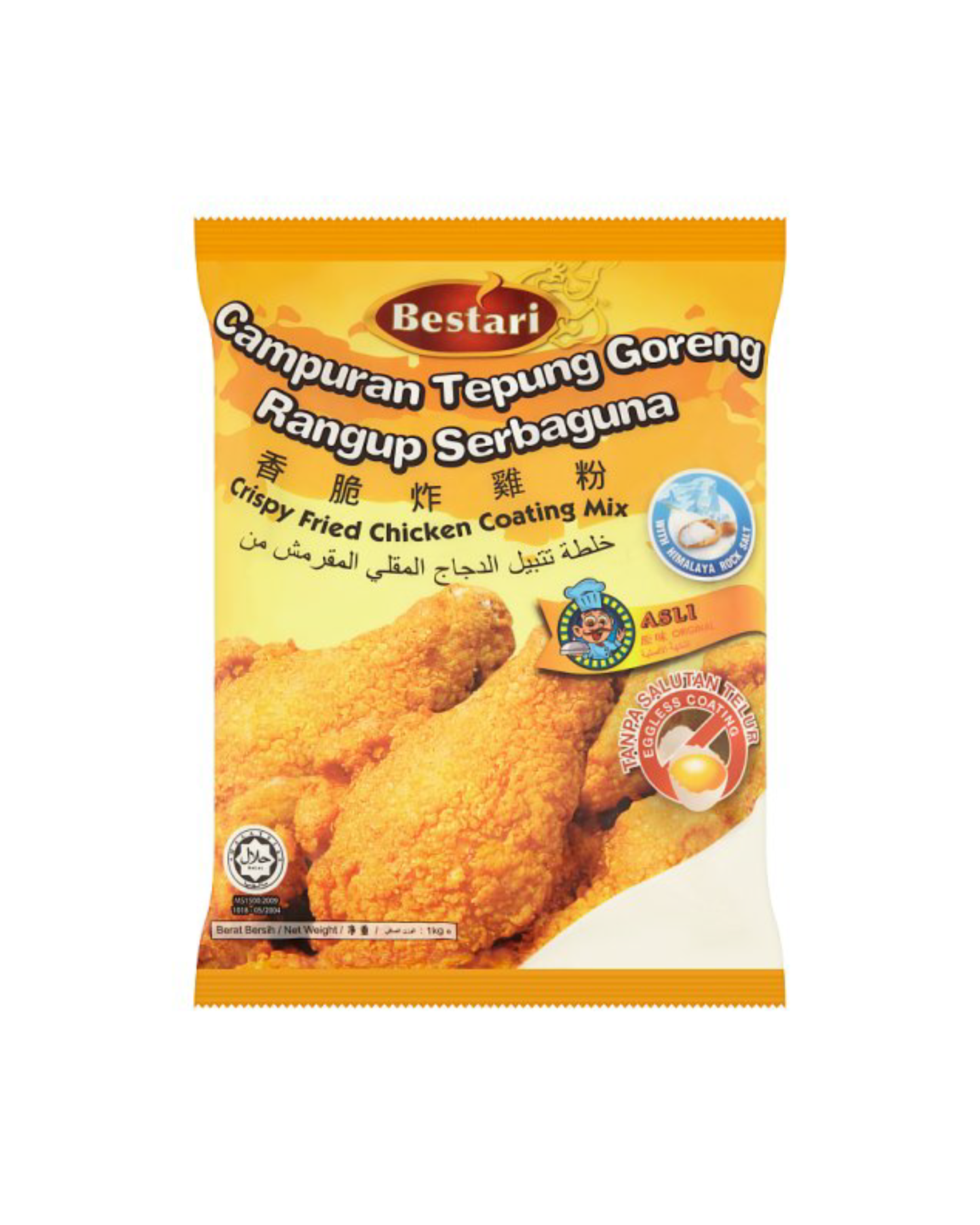 BESTARI FRIED CHICKEN COATING ORIGINAL 1KG (-1KG)