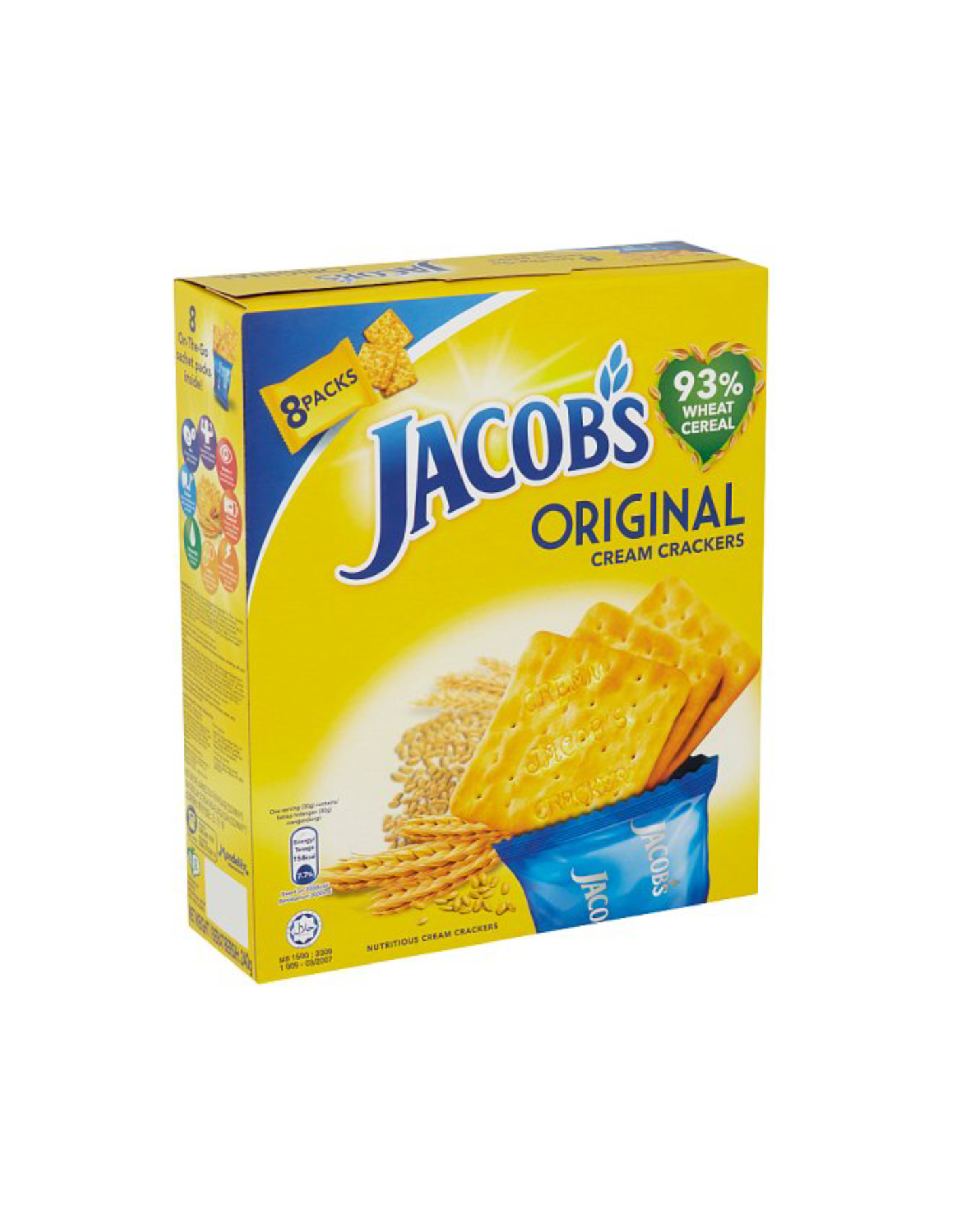 JACOB'S ORIGINAL CREAM CRACKERS 8 PACKS 216G (-500G)