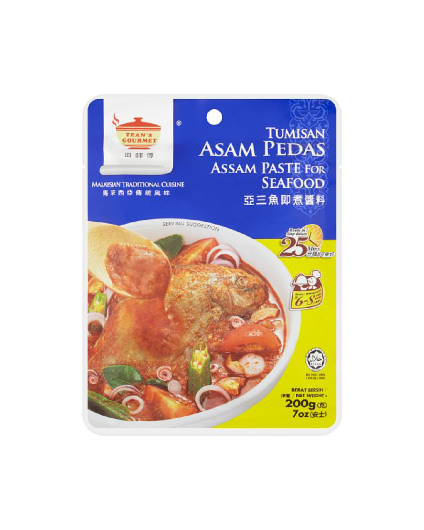 TEANS GOURMET ASSAM FISH PASTE 200G (-300G)